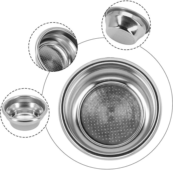 54mm Non Pressurized Filter Basket,For Breville Portafilter Coffee Filter Basket Non Pressurized Filter Basket, 10 Grams of Powder Capacity -1 Pack