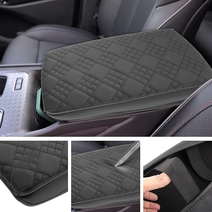 SXCY for 2025 Jeep Wagoneer S Armrest Cover Pad for 2025 Jeep Wagoneer S Accessories 2025 Wagoneer S Center Console Cover 2025 Wagoneer S Middle Console Cover Cushion