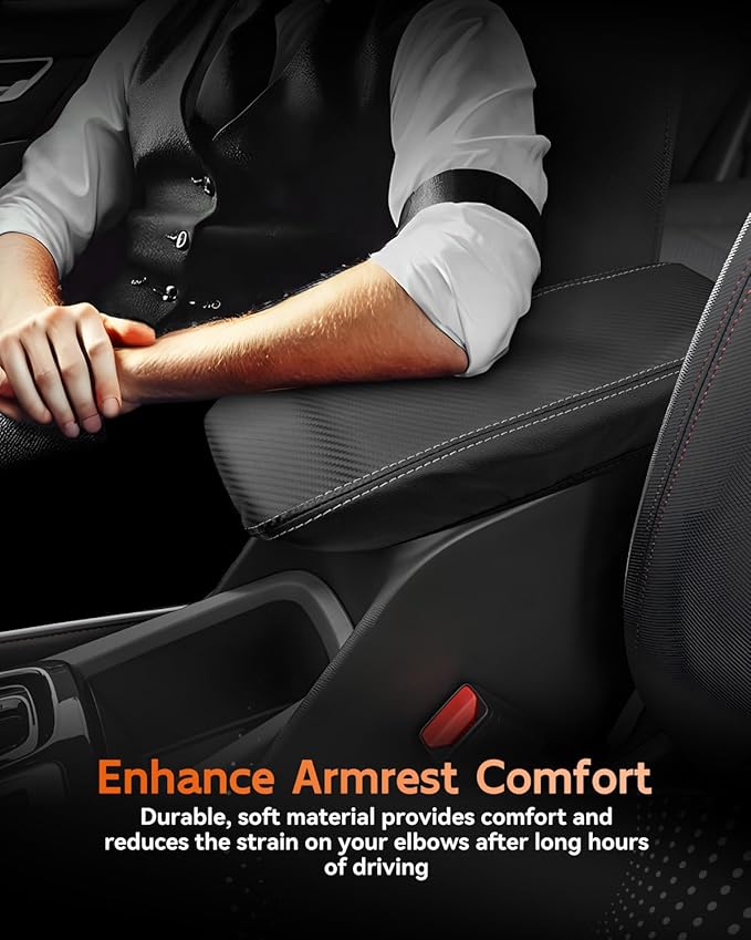 CDEFG for Chevrolet Trailblazer 2021-2025 2026 Center Console Cover Armrest Box Cover for Chevy Trailblazer (LS, LT, Activ, RS) Accessories Arm Rest Protector