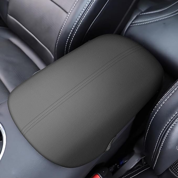 AOMSAZTO Center Console Covers for 2015-2021 2022 2023 Ford Mustang Armrest Pad Black