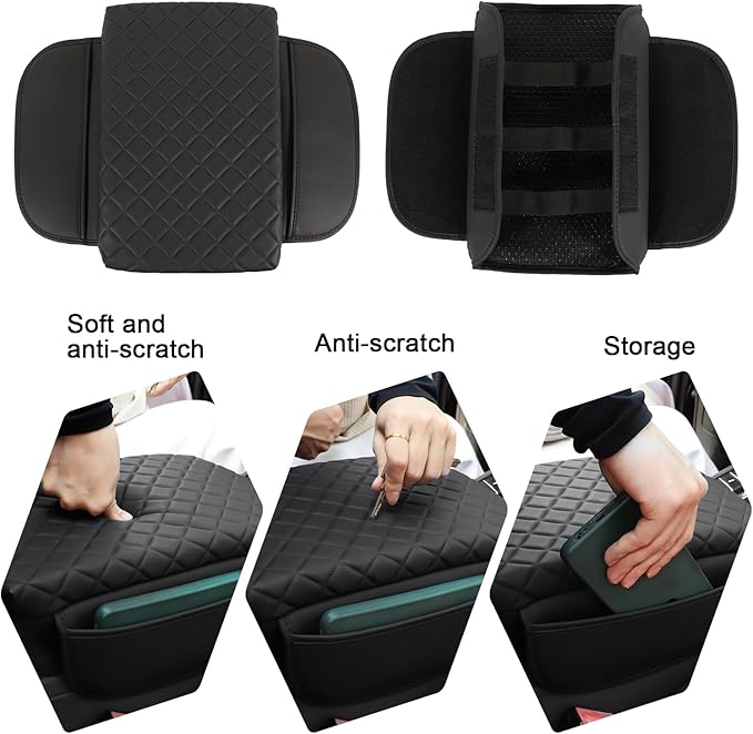 Console Cushion Cover for Toyota Tacoma 4Runner 2024 2025 2026 SR SR5 Off-Road PreRunner TRD-Sport pro Limited 2025 2026 4Runner Organizer Armrest Storage Box Cover Accessories