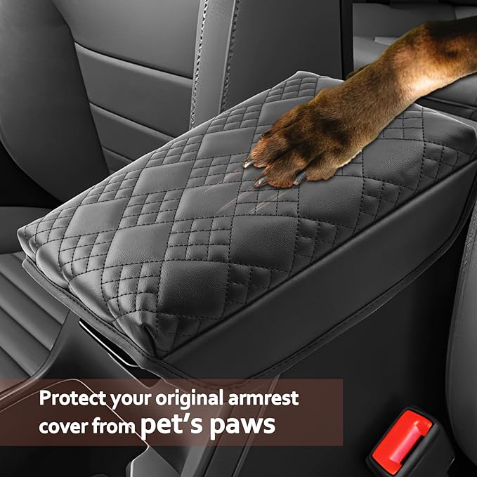 SKTU for 2026 Kia K4 Hatchback Center Console Cover for 2025 2026 Kia K4/2026+ Kia K4 Hatchback Armrest Cover Kia K4 2025 2026 Accessories Soft Console Cushion [Thicken] 2026 K4 Hatchback Seat Box Pad