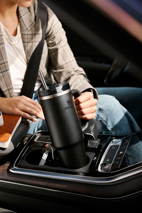 STANLEY Quencher H2.0 Tumbler with Handle and Straw 40 oz | Flowstate 3-Position Lid | Cup Holder Compatible for Travel | Insulated Stainless Steel Cup | BPA-Free | Purple Dust