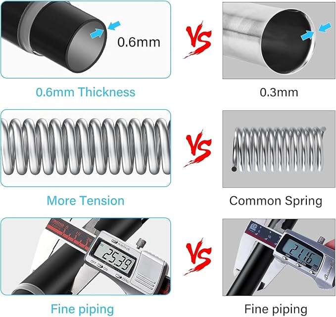 AIZESI Spring Tension Rods Adjustable Tension Curtain Rod Small Tension Rod No Drilling Expandable Spring Loaded Curtain Tension Rod（Black,36" to 63"-4Pcs)