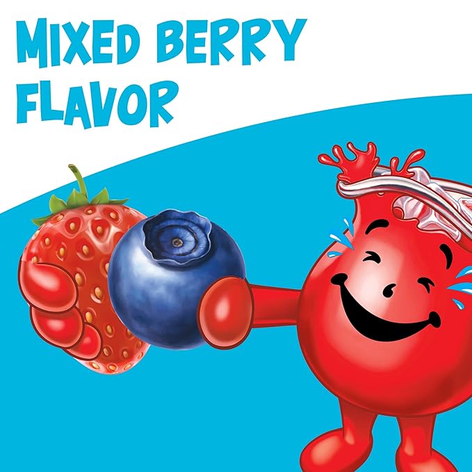 Kool-Aid Unsweetened Caffeine Free Mixed Berry Zero Calories Powdered Drink Mix 192 Count Pitcher Packets