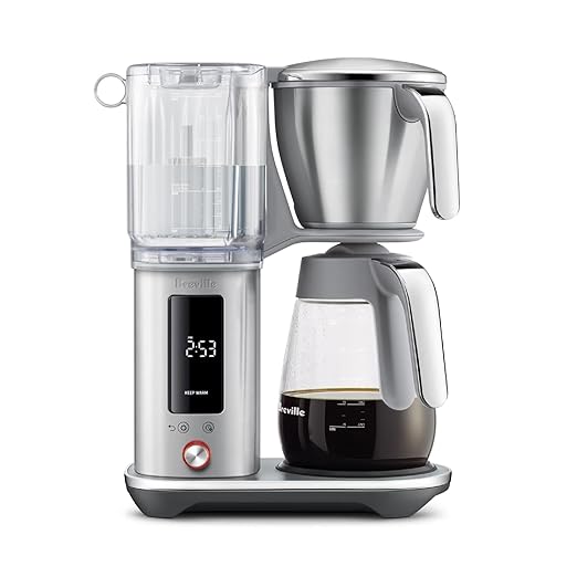 Breville Luxe Drip Coffee Machine BDC415BSS, Brushed Stainless Steel, Glass Carafe