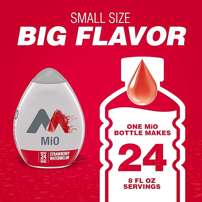 Mio Liquid Water Enhancer, Strawberry Watermelon, 1.62 OZ, 12-Pack