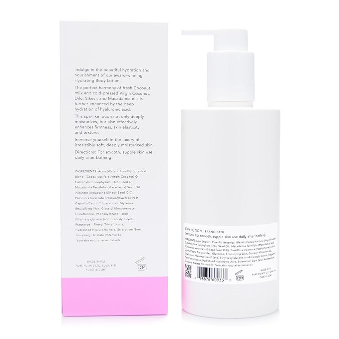 PURE FIJI Hydrating Body Lotion, Frangipani (10.14 Fl.Oz /300ml)