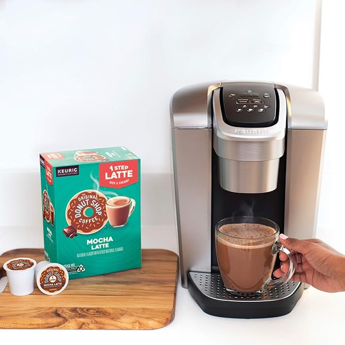 The Original Donut Shop Mocha One-Step Latte, Single Serve Coffee K-Cup Pod, Flavored Coffee, 60 Count (6 Packs of 10)