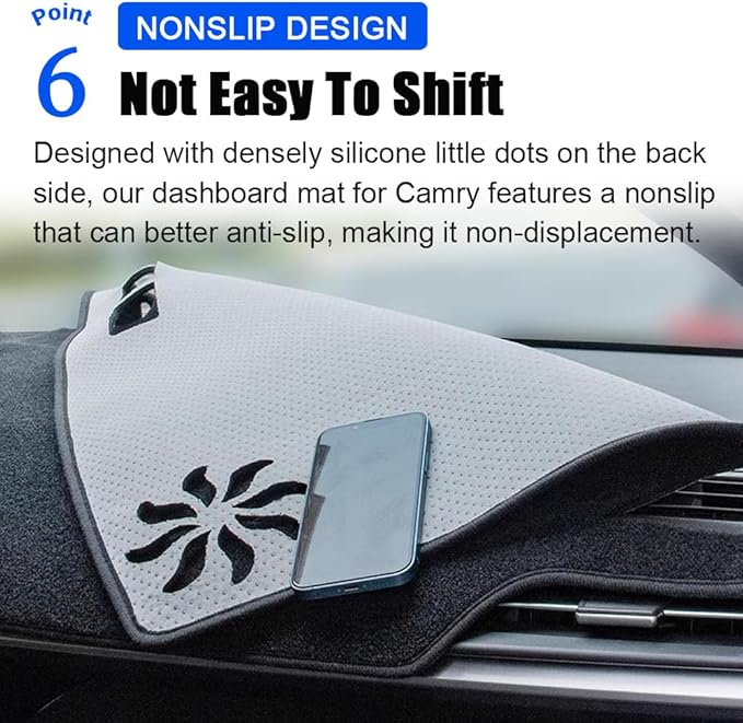 XITER Polyester Dashboard Cover Mat Carpet Dash Nonslip Sun Shade Mat Compatible For Honda accord 2013 2014 2015 2016 2017.