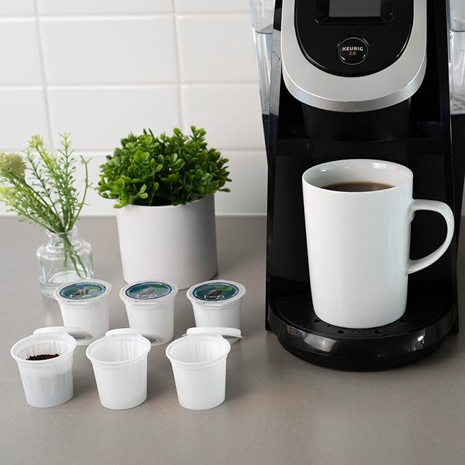 288 iFillCup Pods - Fresh Fill Your Favorite Coffee, Fits all K Cup Brewers, Save $Hundreds, DeepBrew Filter Holds 50% More Coffee for a Richer or Larger Brew, Elevate Your K Cup Experience (Red)