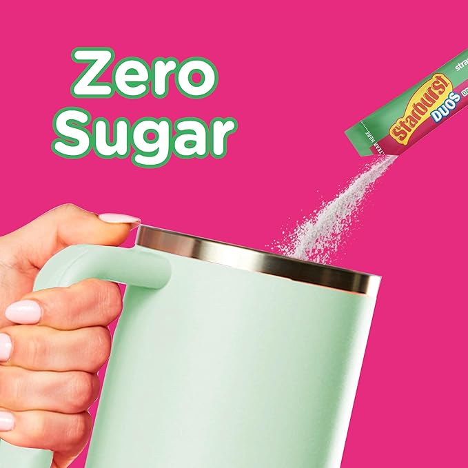 Starburst Duos Singles To Go Powdered Drink Mix, Strawberry Watermelon, 12 Boxes with 6 Packets Each - 72 Total Servings, Sugar-Free Drink Powder, Just Add Water, 6 Count (Pack of 12)