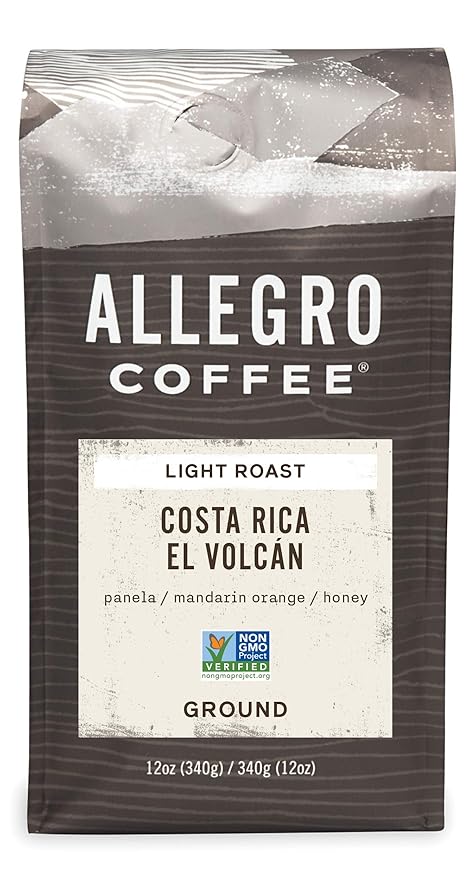 Allegro Coffee, Coffee Costa Rica El Volcan Ground, 12 Ounce