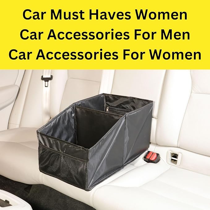 Pennzoil Back Seat Car Organizer Trunk Organizer For Car Accessories for Women and Men - Accessories For Your Car, SUV, Minivans - Bins And Storage Pockets For Grocery Shoppers, Parents & Pet Owners