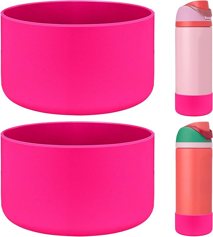 HEYSKAY 2PCS Silicone Boot for Owala Flask Water Bottle Anti-Slip Protective Sleeve for Owala Twist,FreeSip and Flip Stainless Steel Water Bottle BPA-Free Boot Bottom Base