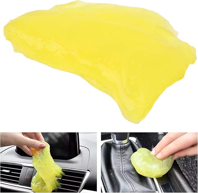 Qiilu Car Cleaning Gel, 70ML Cleaning Gel Multifunctional Detail Mud Dust Dirt Remover Supplies for Auto Car Office Home