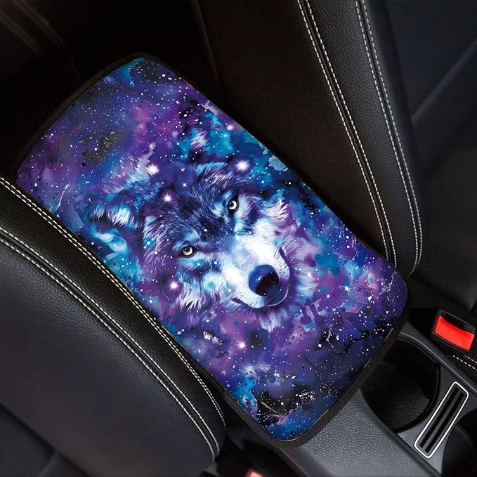 Biyejit Car Center Console Armrest Cushion Cover Pad Car Interior Decor Accessories Universal Fit for Sedan, Truck, SUV