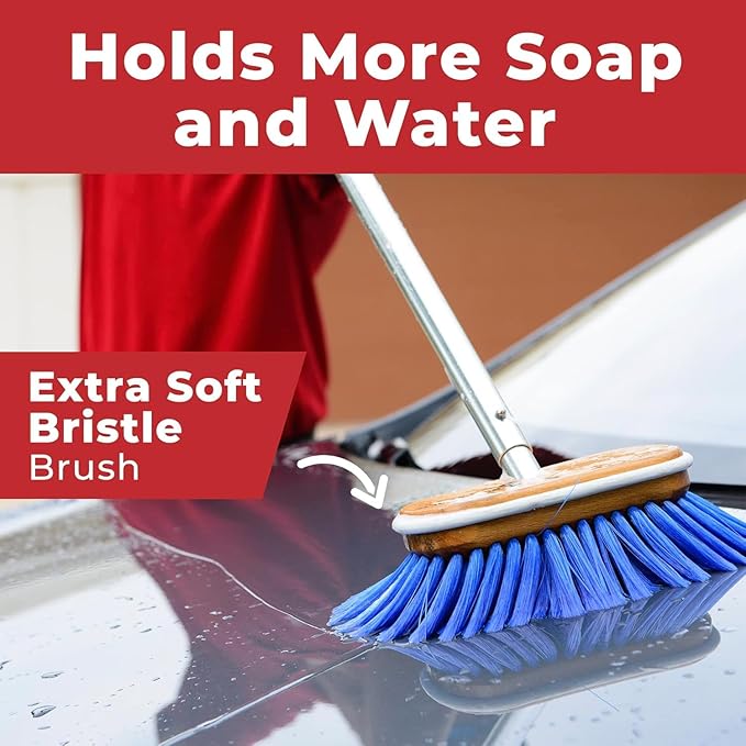 Shurhold 6" Nylon Extra Soft Bristles Deck Brush