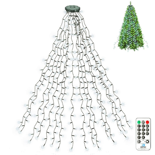 litogo Christmas Tree Lights 480LED Fairy Lights 9.8FT Remote 8 Modes Waterproof Dimmable Cool White TL24AC