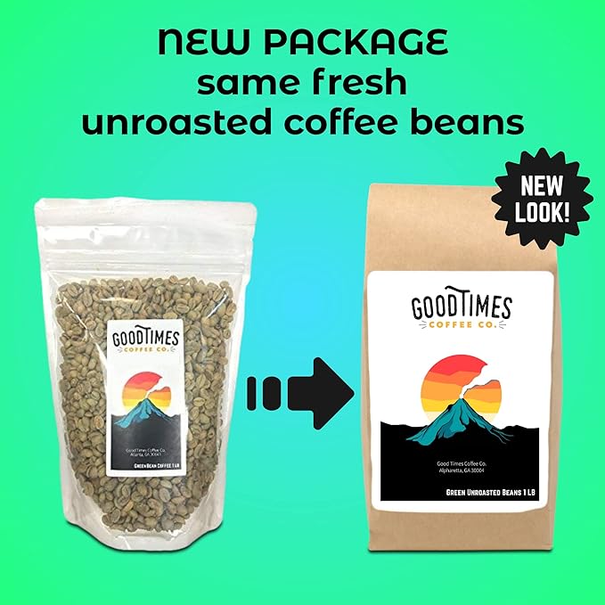 Good Times Coffee Company Colombian Huila Ethiopian Yirgacheffe Costa Rican Tarrazu Green Unroasted Coffee Beans, 3 Pound Variety