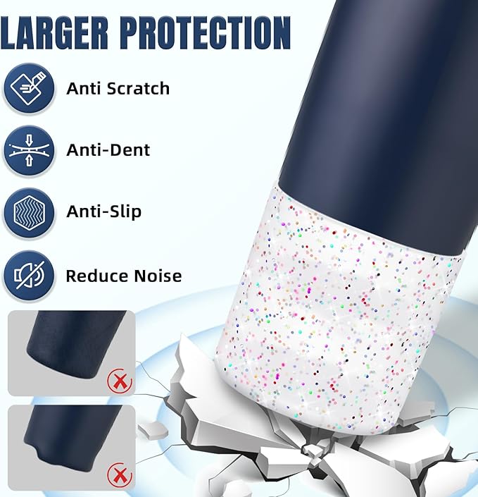 Silicone Higher Boot Compatible with Owala 30oz & 40oz FreeSip Sway Bottles & Tumblers, Large Protection Anti-Slip Bottom Cover Sleeve for Freesip Sway Tumbler and Bottle