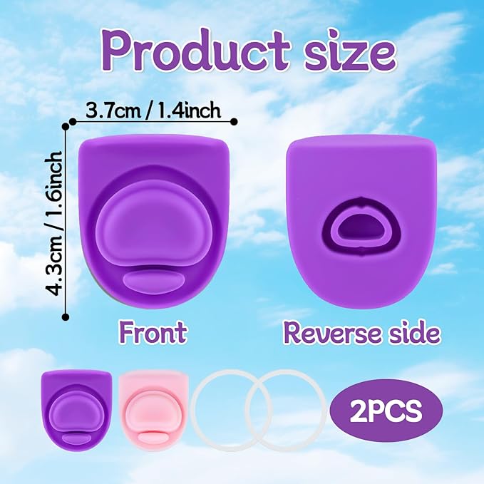 2 Sets Replacement Rubber Stopper and O Ring Gasket Compatible with Owala FreeSip 24oz 32oz,Water Bottle Lid Insert Cap Seal Parts for Owala 16/19/24/32/40oz Mouthpiece Accessories B2S3