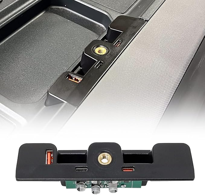 IAG I-Line Dashboard USB Expansion Dock Hub for Ford Bronco 2021+ 2/4 Door (Not Sport), 3 Ports Charging Station with 1 USB-A, 2 USB-C