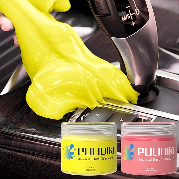 PULIDIKI Car Cleaning Gel for Car Detailing Kit Car Cleaning Putty Gel Reusable Car Cleaning Kit Car Slime for Cleaning Car Interior Cleaner Car Cleaning Supplies Car Accessories