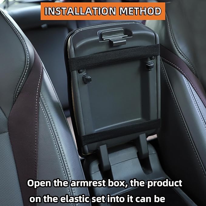Car Armrest Protector, Car Armrest Lift Pad - Pillow for Center Console Extender with Aum Pad