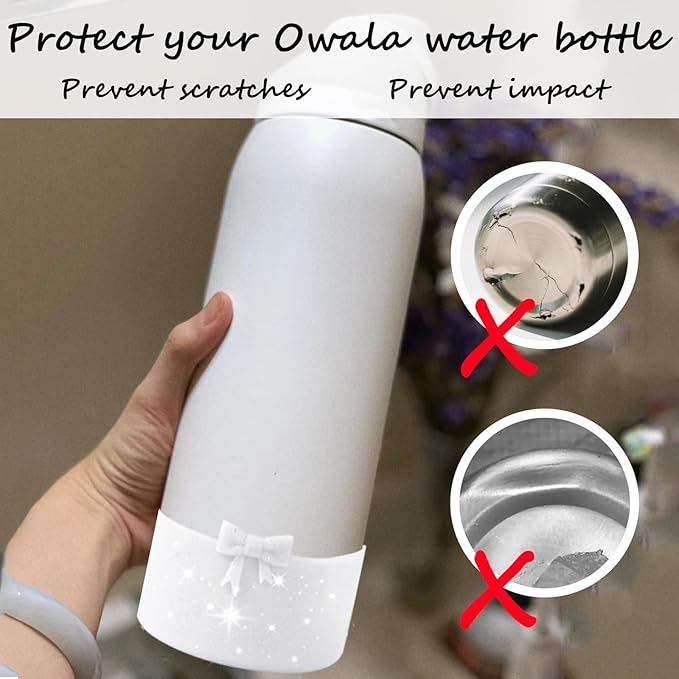 Silicone Bow Boot Water Bottles Accessories for Owala 32 oz WaterBottles