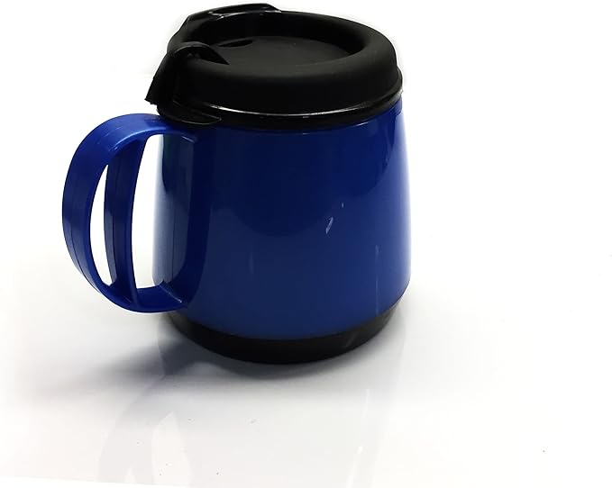ThermoServ Foam Insulated Wide Body Mug, 20-Ounce, Pearl Dark Blue