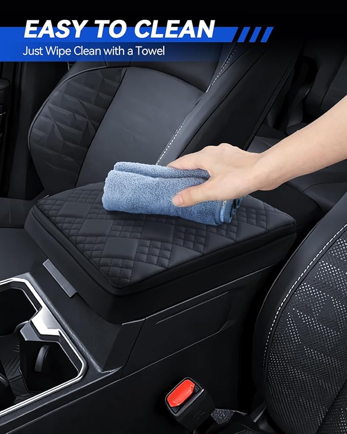 Armrest Cover for 2025 2026 Toyota 4Runner Accessories Center Console Middle Lid Pad Protector for Car Elbow Rest-Thickened
