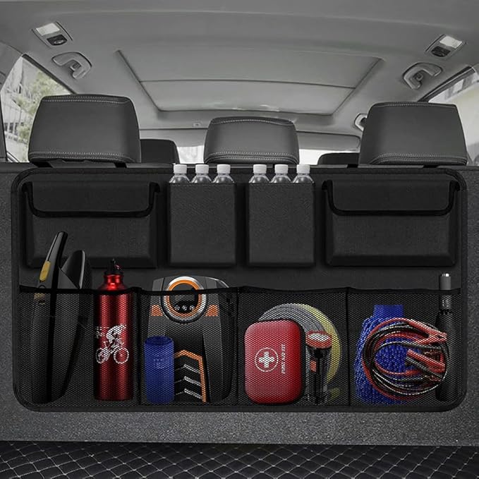 Car Trunk Organizer for Kia EV6 2022 2023 2024 2025, Super Capacity Car Back Seat Hanging Storage Bag Waterproof Durable Foldable Interior Accessories