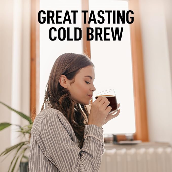 Zulay Premium Cold Brew Coffee Maker - 32oz Mason Jar With Leak-Proof Lid & Extra-Thick Glass - Fine-Mesh Stainless Steel Filter For Smooth Cold Brew & Iced Tea - Gray