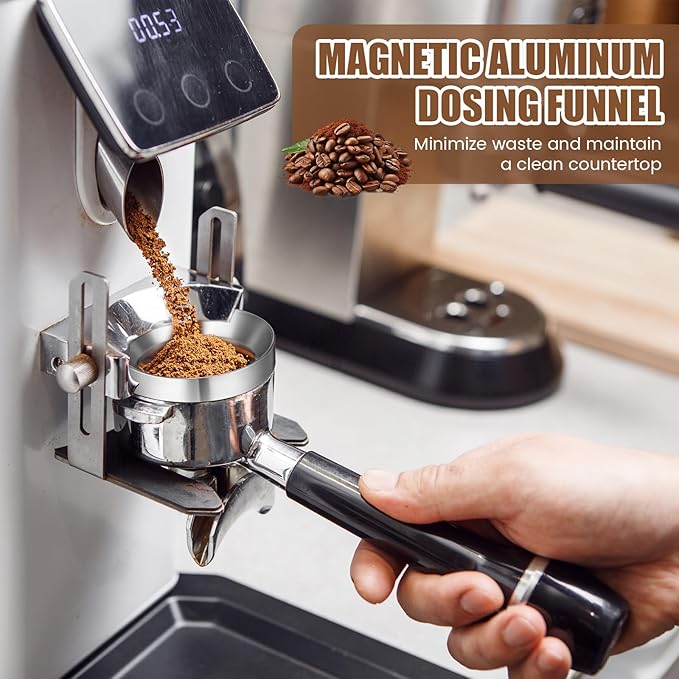 LemonRoad 51mm Espresso Accessories Kit, Coffee Distributor, Tamper Leveler, Coffee Tamper, WDT Tool and Dosing Funnel Set Fits 51 mm Espresso Machines and Portafilters