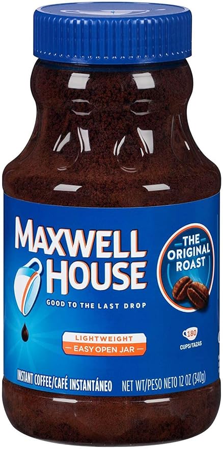 Maxwell House Instant Coffee, Original, 12 oz (Pack of 4)