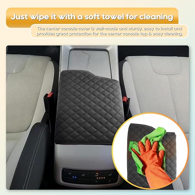LFOTPP Armrest Cover for 2020-2025 Hyundai Palisade (SE/SEL/XRT/Limited/Calligraphy) Hyundai Palisade Accessories Center Console Cover Arm Rest Protector Middle Lid Pad Protector PU Leather,Non-Slip