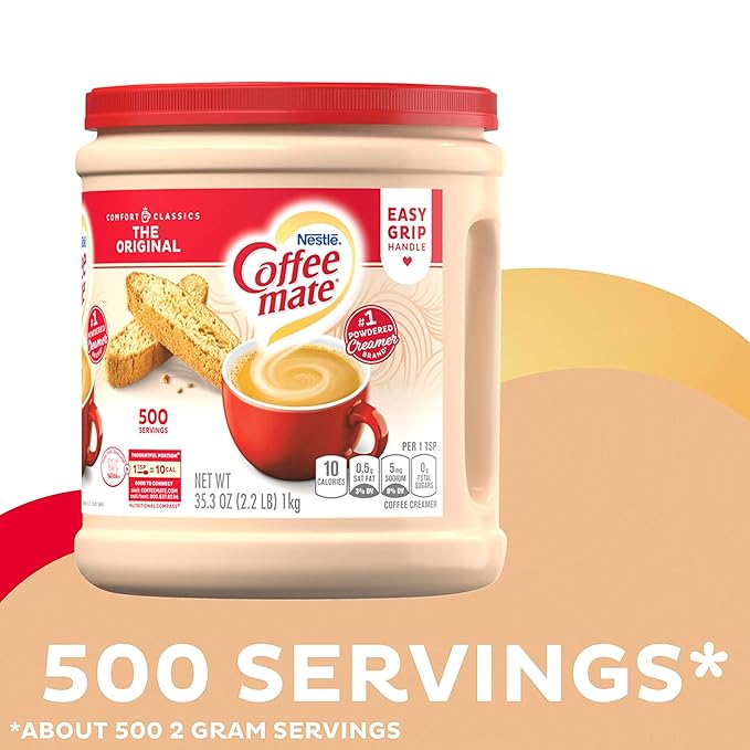 COFFEE MATE The Original Powder Coffee Creamer 35.3 Oz. Canister Non-dairy, Lactose Free, Gluten Free Creamer (Pack of 3)