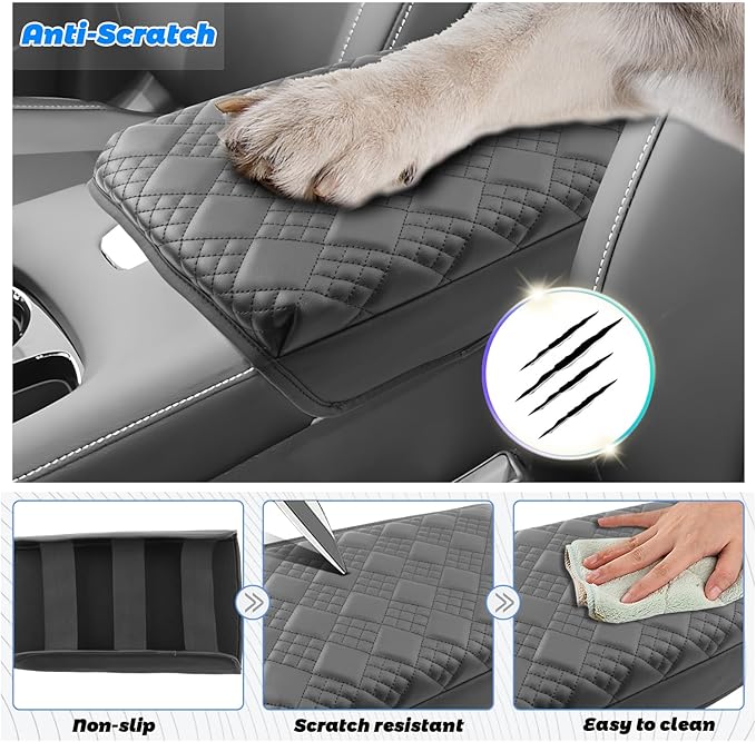 SHAOHAO for 2025 2026 Nissan Murano Center Console Cover for 2025 2026 Nissan Murano Accessories (SV/SL/Platinum) Armrest Cover Soft Comfy Cushion Pad Murano 2026 Thicken Middle Console Lid Protector