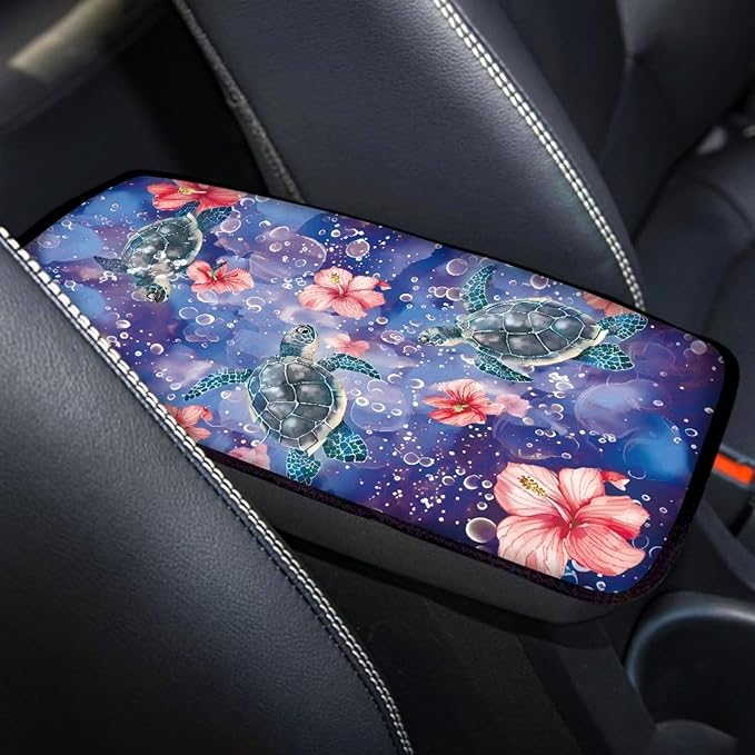 Biyejit Car Center Console Armrest Cushion Cover Pad Car Interior Decor Accessories Universal Fit for Sedan, Truck, SUV