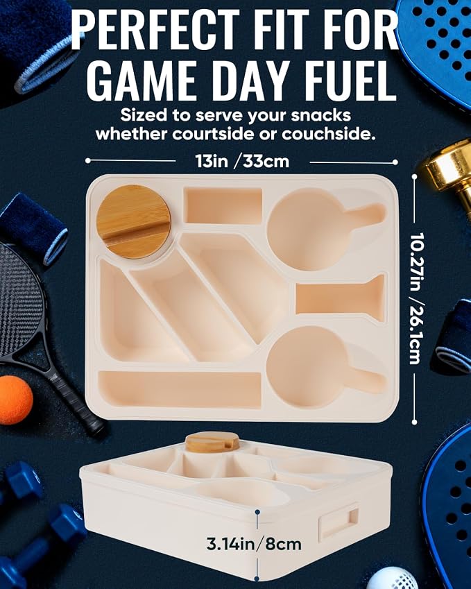 Couch Cup Holder Tray Dual Cup Silicone Snack & Drink Organizer – Waterproof Anti-Slip Large Couch Caddy Tray for Sofa Bed Car Camping, Dishwasher Safe No Spill Drink & Snack Couch Tray