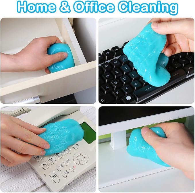 Car Cleaning Gel/Car Clean Putty for Universal Car Interior Cleaner Car Accessories Keyboard Cleaner Blue Dust Crumb Remover