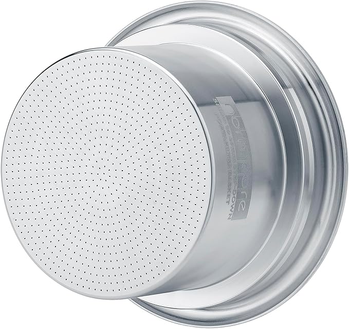 Normcore 58mm to 49mm Step-Down Portafilter Basket Kit, CNC-machined From a Solid Block of 304 Stainless Steel, 0.18mm Holes, Includes Dosing Funnel, 49mm Puck Screen, 200 Papers Filter