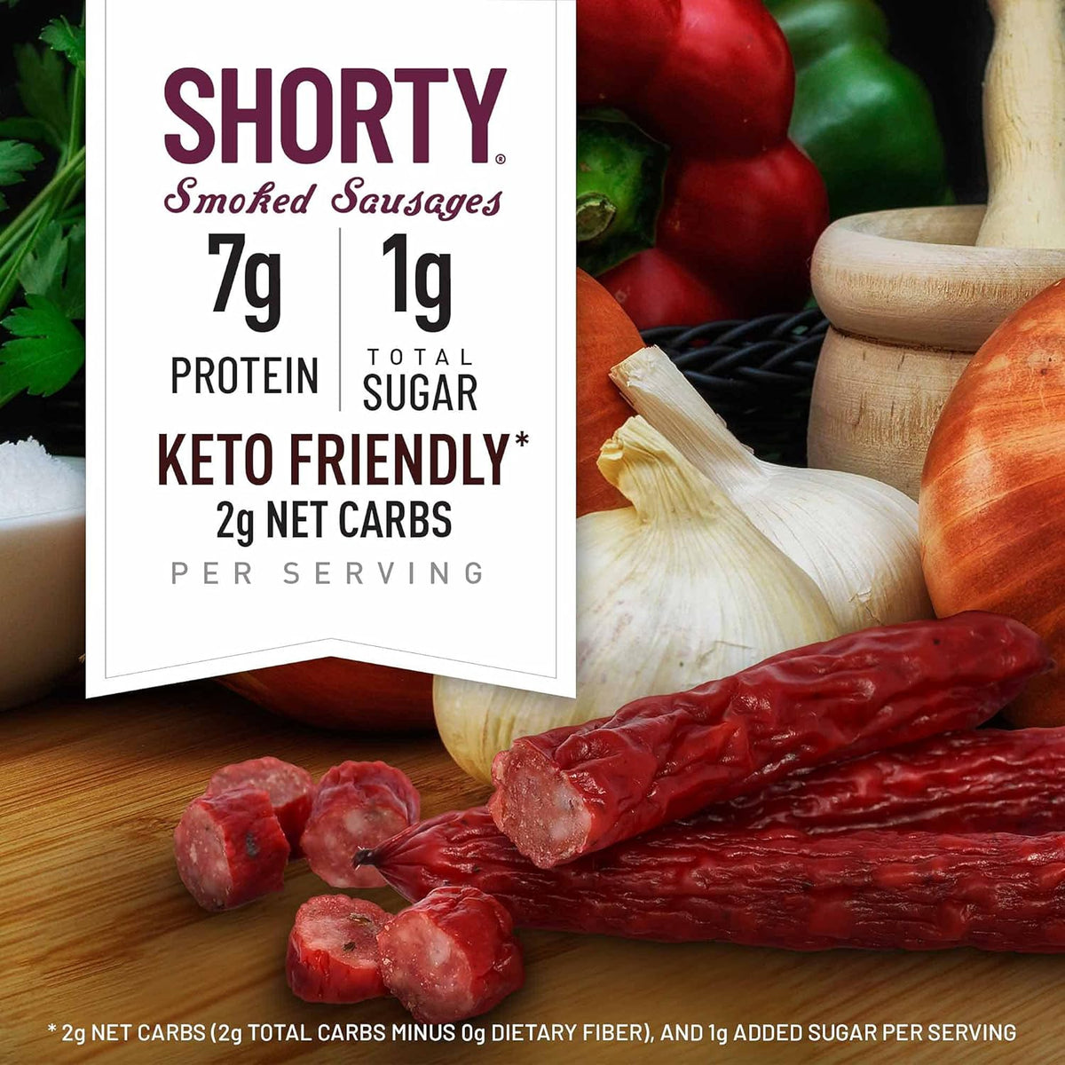 Duke's Pork Cajun Andouille Smoked Shorty Sausages, 7g Protein Per Serving, 5 oz.