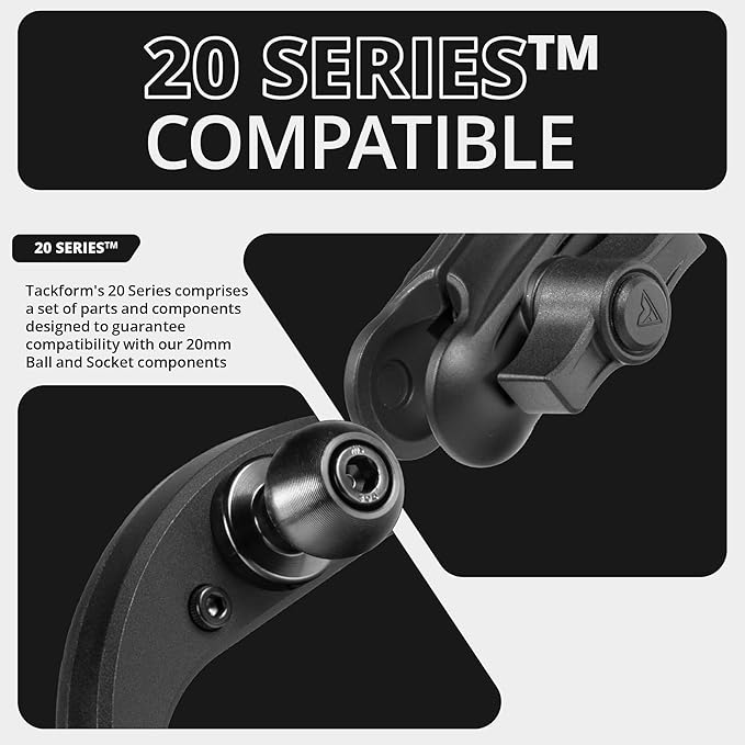 Tackform Link Vent Phone Mount Compatible with 2016-2023 Toyota Tacoma and 2014-2021 Toyota Tundra | Aluminum | Zero Slip | Universal Magnetic Phone Holder | 2" Arm | Red | (NOT MAGSAFE Compatible)
