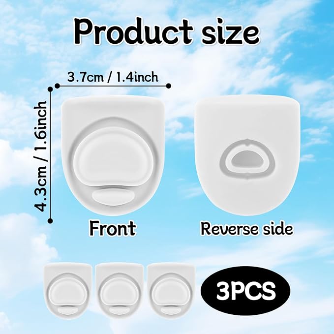 3pcs Replacement Silicone Stopper Seal Compatible with Owala FreeSip 24oz 32oz,Water Bottle Lid Cap Rubber Seal Parts for Owala 16/19/24/32/40oz Spout Gasket Mouthpiece Piece Accessories B3S5