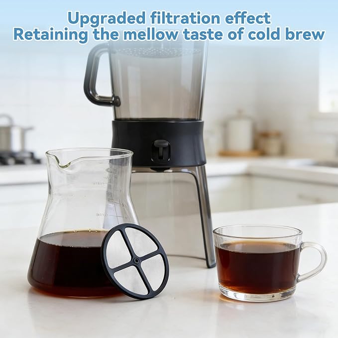 2 PCS Reusable Coffee Filters Compatible with OXO Cold Brew Coffee Maker & OXO Good Grips 32 Ounce Cold Brew Coffee Maker