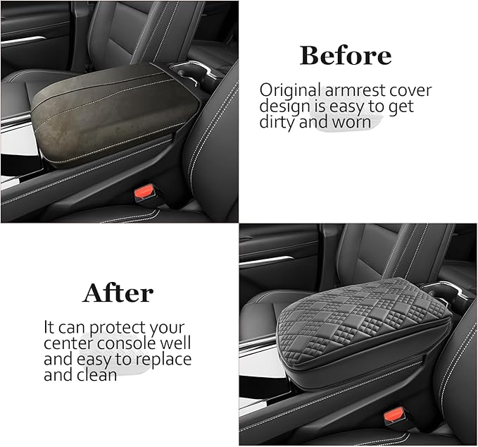 SKTU 2024 2025 2026 Chevy Traverse Center Console Cover for 2024 2025 2026 Chevy Traverse Armrest Cover 2024 2025 2026 Chevy Traverse Accessories 2024-2026 Traverse Soft Center Console Cushion