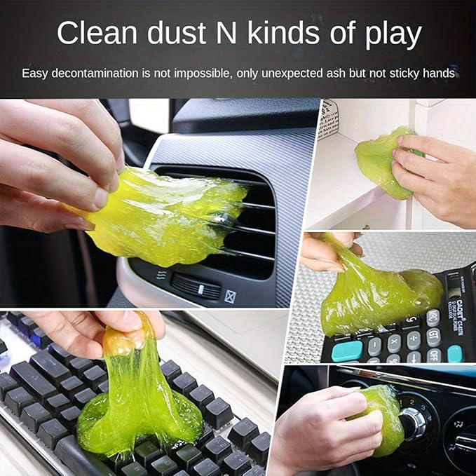Super Clean Car Cleaning Gel, Universal Dust Remover Putty for Car Interior, Keyboard, Air Vents, Auto Detailing Tool Kit, 10 Pack