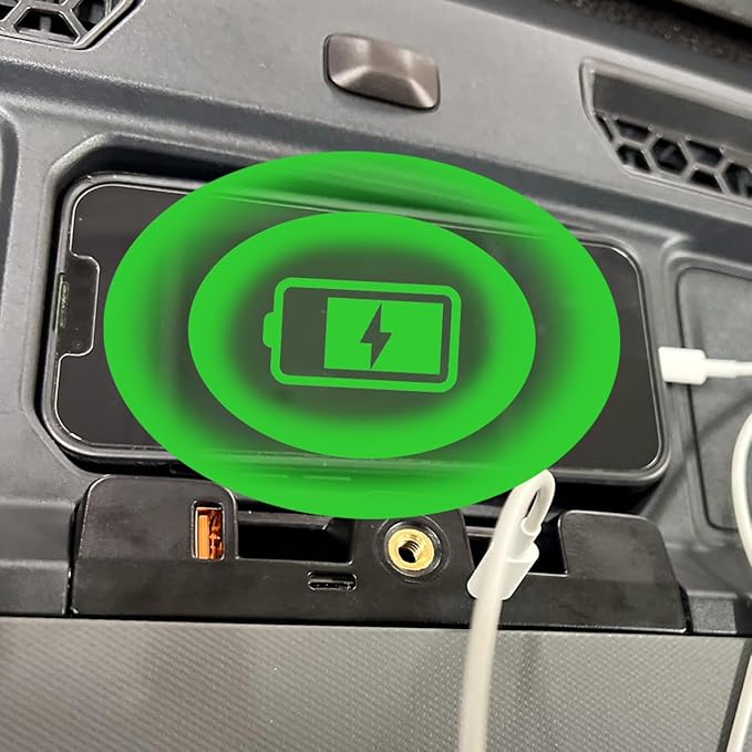 IAG I-Line Dashboard USB Expansion Dock Hub for Ford Bronco 2021+ 2/4 Door (Not Sport), 3 Ports Charging Station with 1 USB-A, 2 USB-C